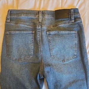 Express Women's Straight Leg Blue Jeans